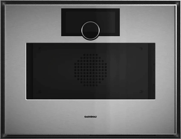 Gaggenau GS451120 — Комбинированный паровой духовой шкаф 60 x 45 см Петли двери слева, нержавеющая сталь за дымчатым стеклом